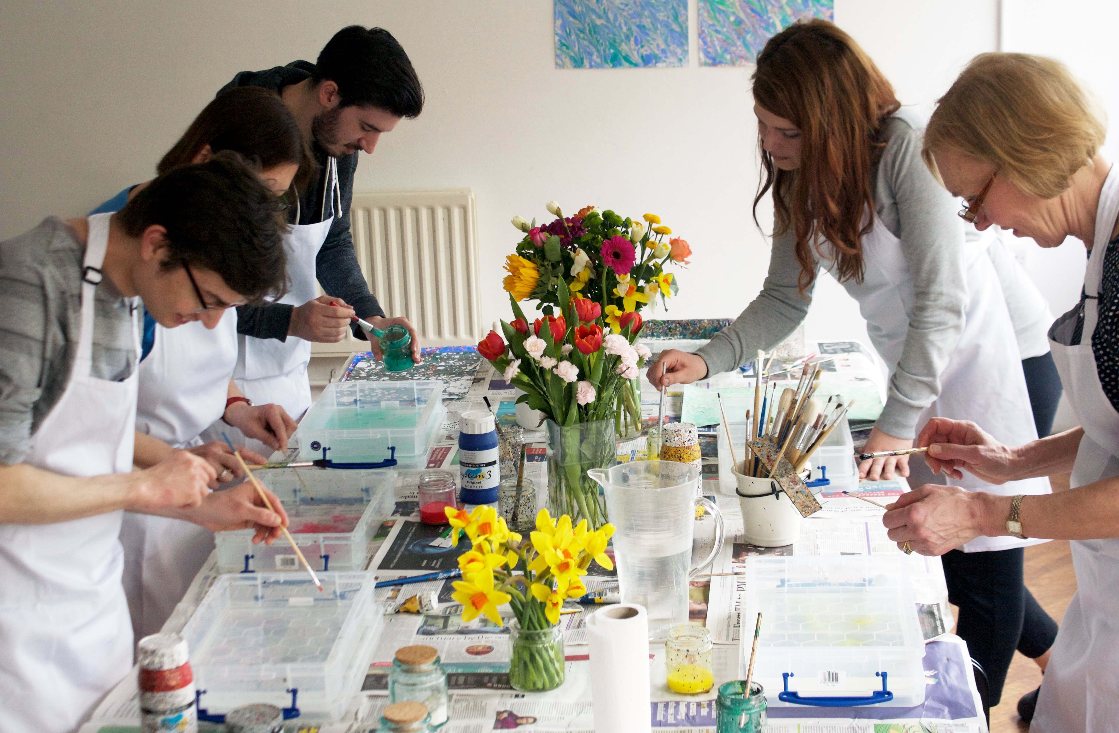 Marbling workshop Marmor Paperie