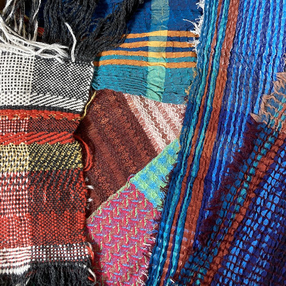 Samples for teaching texture weaving workshop