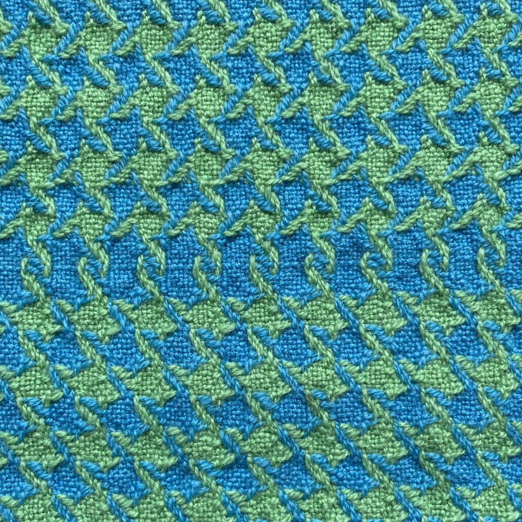 Sample of twill weaves