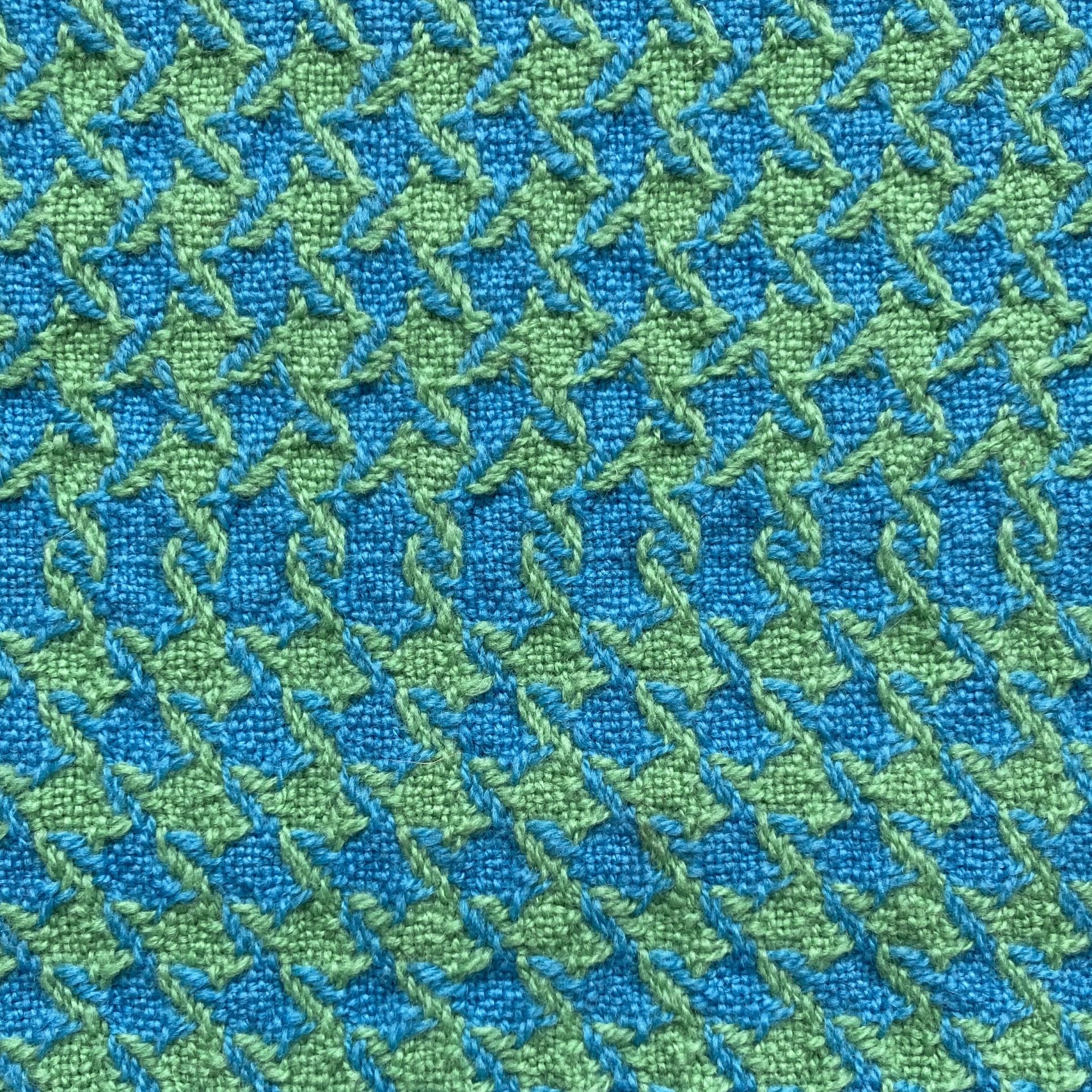 Sample of twill weaves