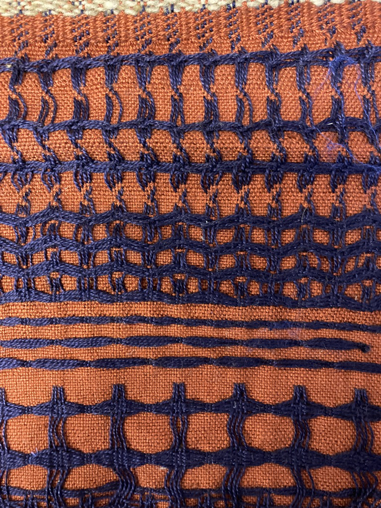 Sample of supplementary warp weave