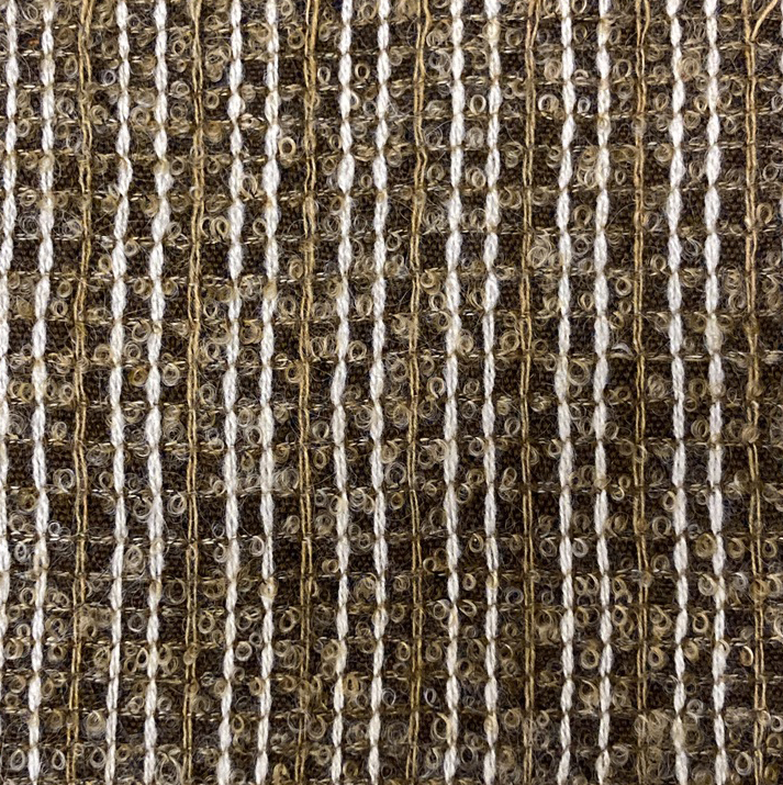 Sample showing back of supplementary warp weave