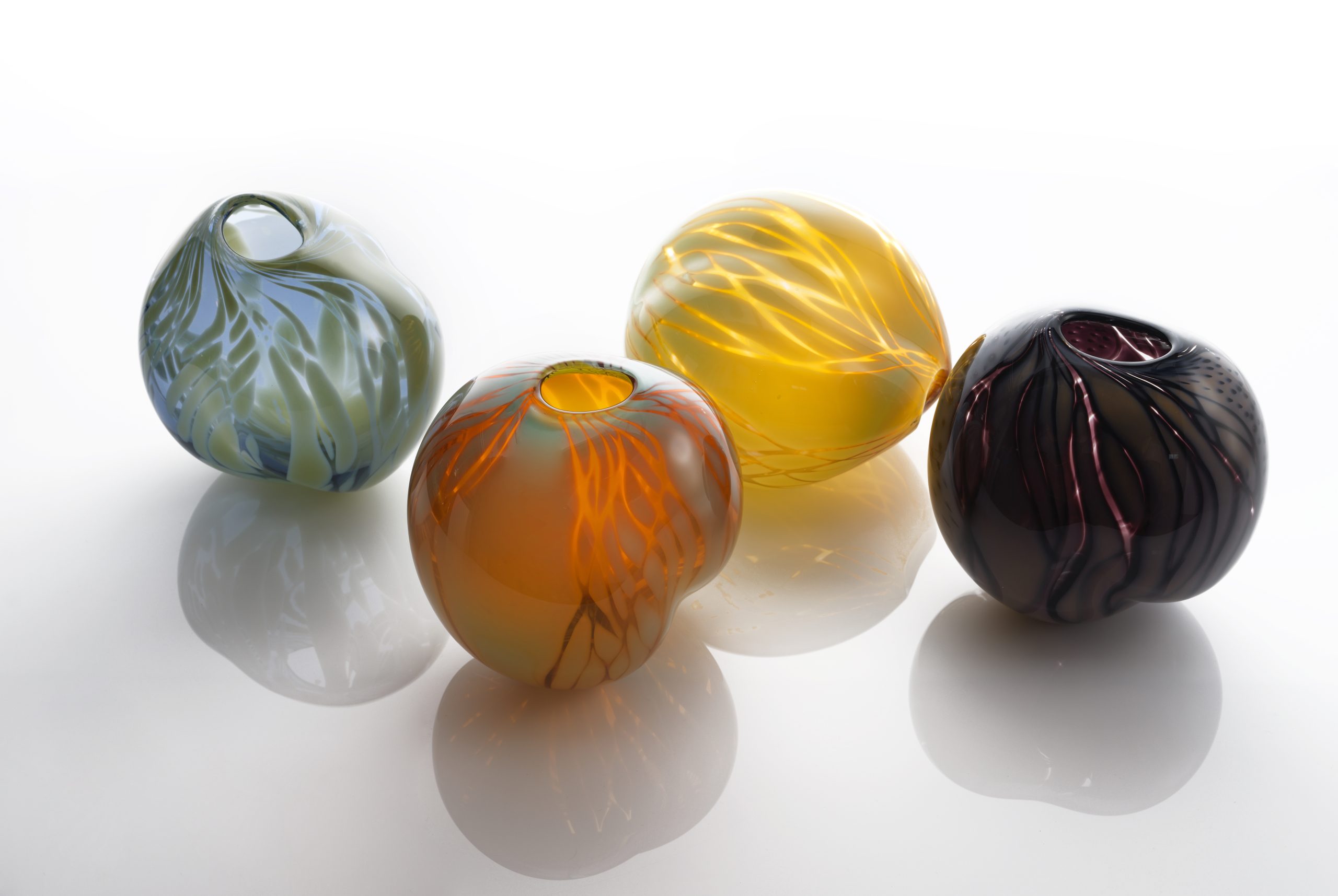 Michele Oberdiek Graal Vessels, blown glass forms